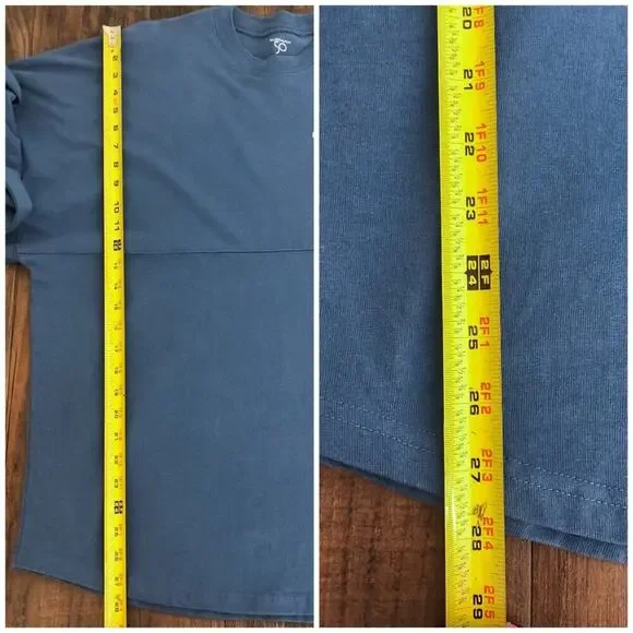 Walt Disney World 50th EARidescent Spirit Jersey Blue Gold Mickey Size Medium - Picture 14 of 16